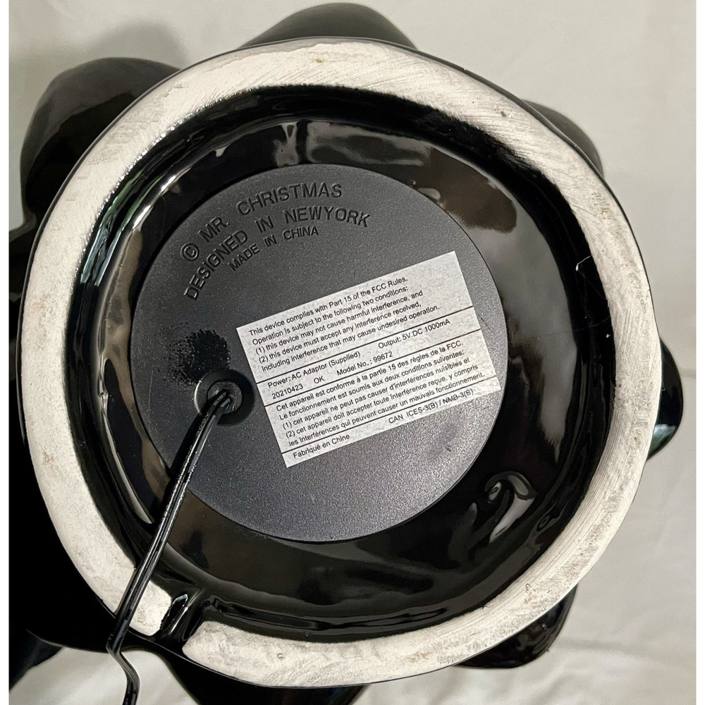 Mr Halloween Haunted Tree Ceramic Black 14" Pumpkin LED Lighted Mr Christmas - Picture 8 of 10